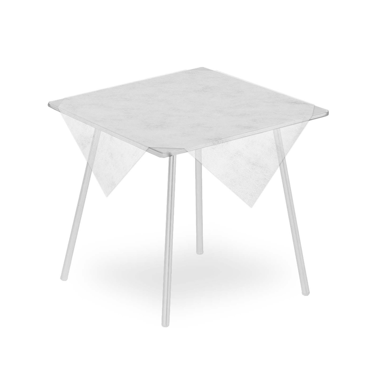 Tovaglia tnt 100x100 bianco Light (pz.120)-ctatrade