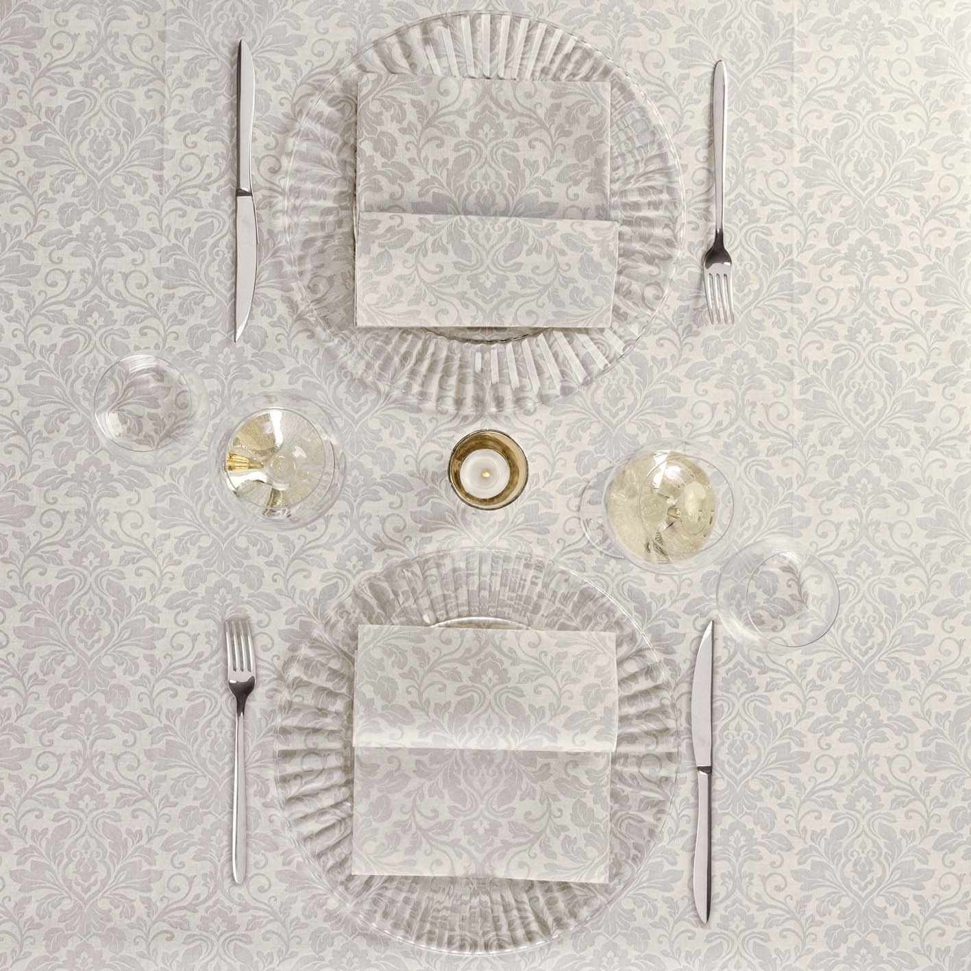 Baroque Avorio in Spunlace tovaglie usa e getta ristoranti