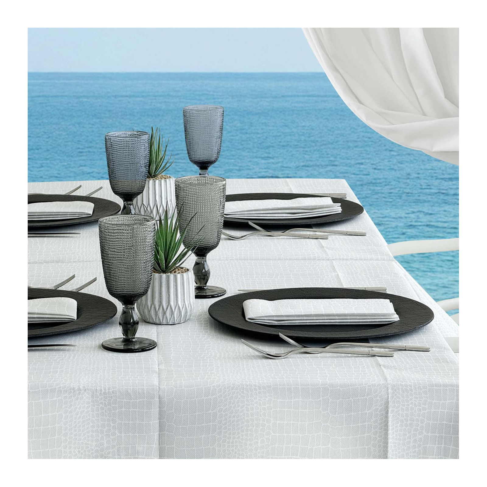 Croko bianco in airlaid-ctatrade-Pack Service Italia