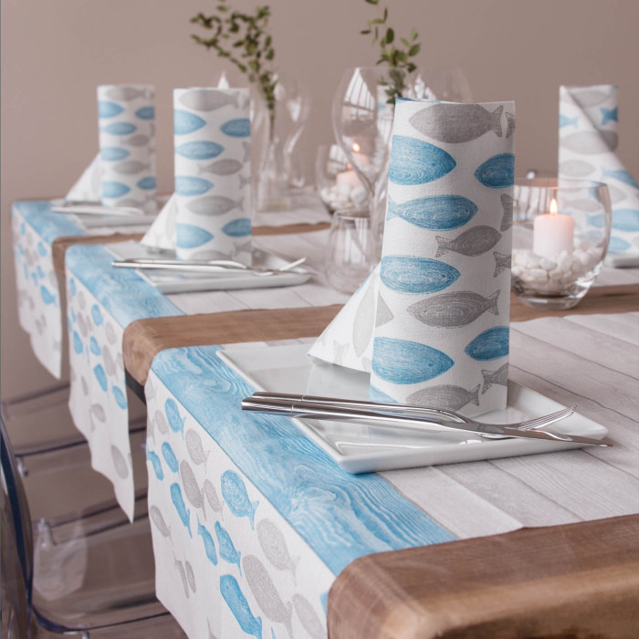 Runner Plus 120x48 Mediterraneo Azzurro-ctatrade