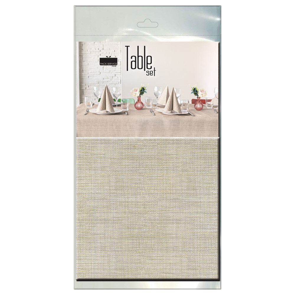 Table Set Flem Sabbia Tovaglia e Tovaglioli-ctatrade