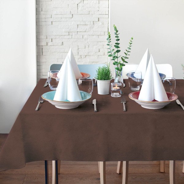 Tovaglie Party tnt 160×260 marrone-ctatrade-Pack Service Italia