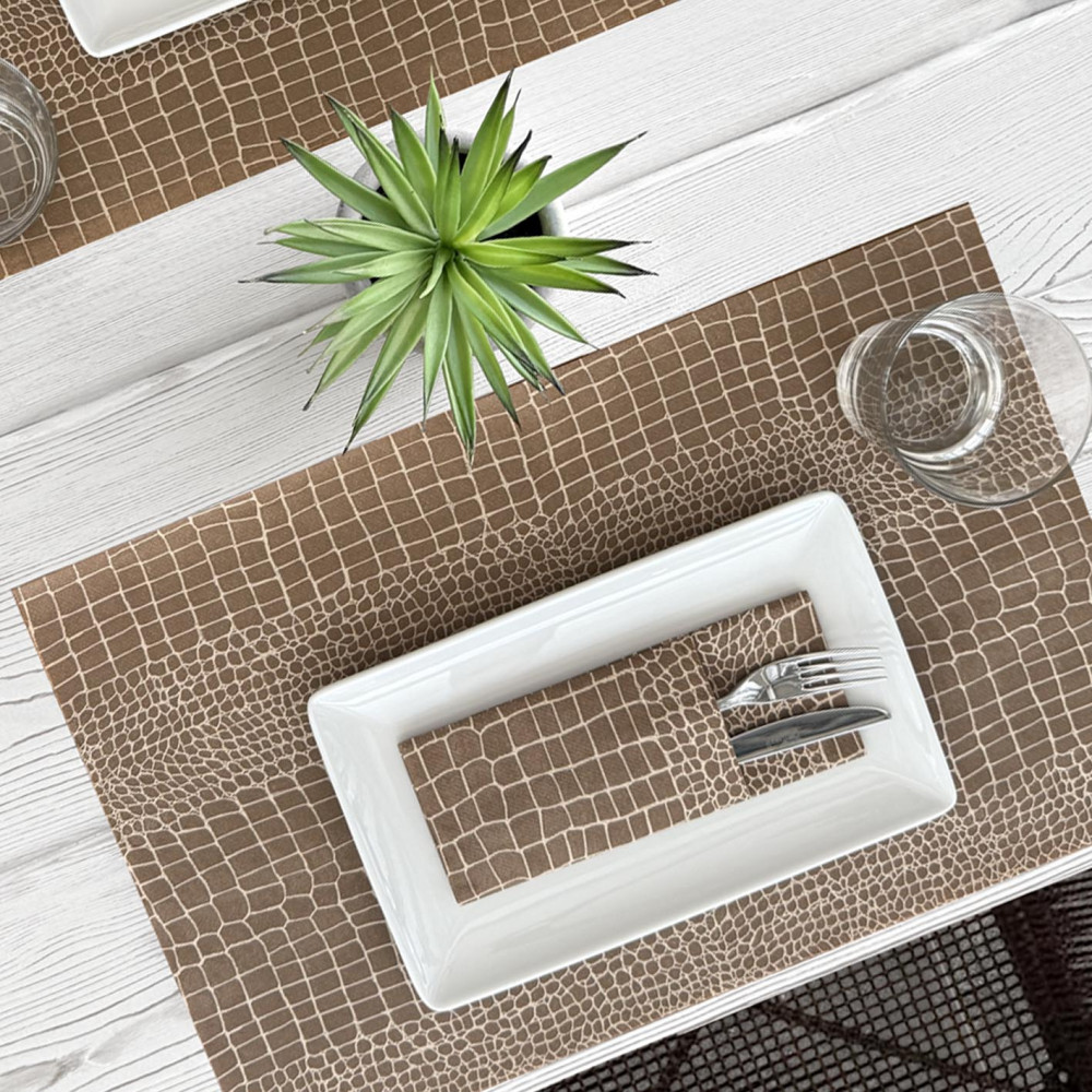 Tovaglietta Airlaid 30×48 Croko Cacao-ctatrade