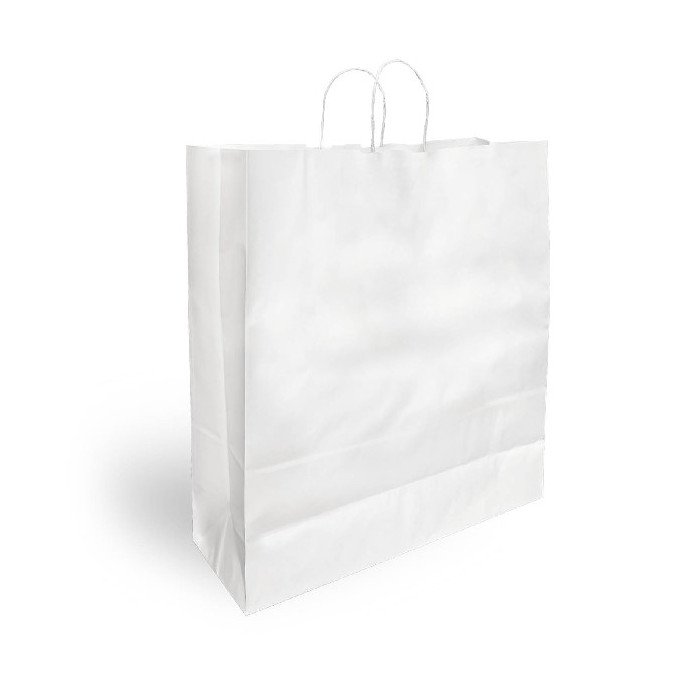 Shopper carta bianca m. intrecciato 46x16x49-ctatrade-Pack Service Italia