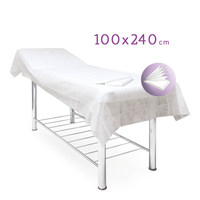 lenzuolini lettino conf. singola cm.100x240-ctatrade-Pack service Clean