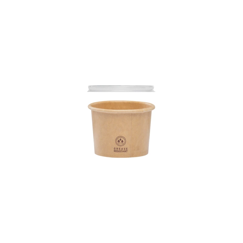 Porta salse in carta kraft + coperchio PP-ctatrade-Dampe srl