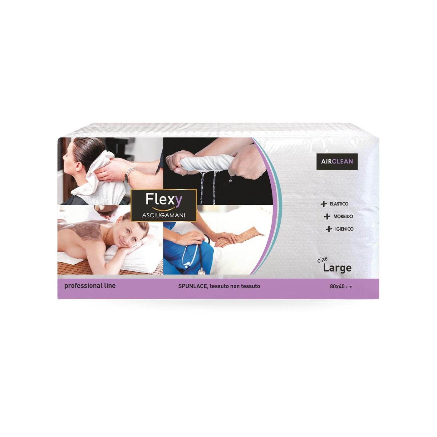 Asciugamano Basic Flexy 80x40 cf8x50-ctatrade-Pack service Clean