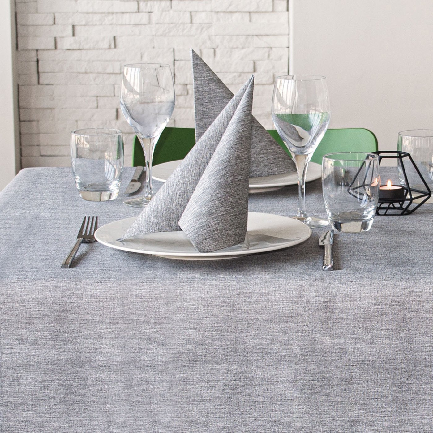 Tovaglia Airlaid 140x140 Giò Grigio-ctatrade-Pack Service Italia
