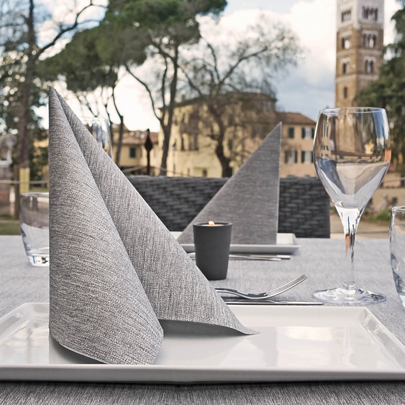 Tovagliolo Airlaid 40x40 Giò Grigio-ctatrade-